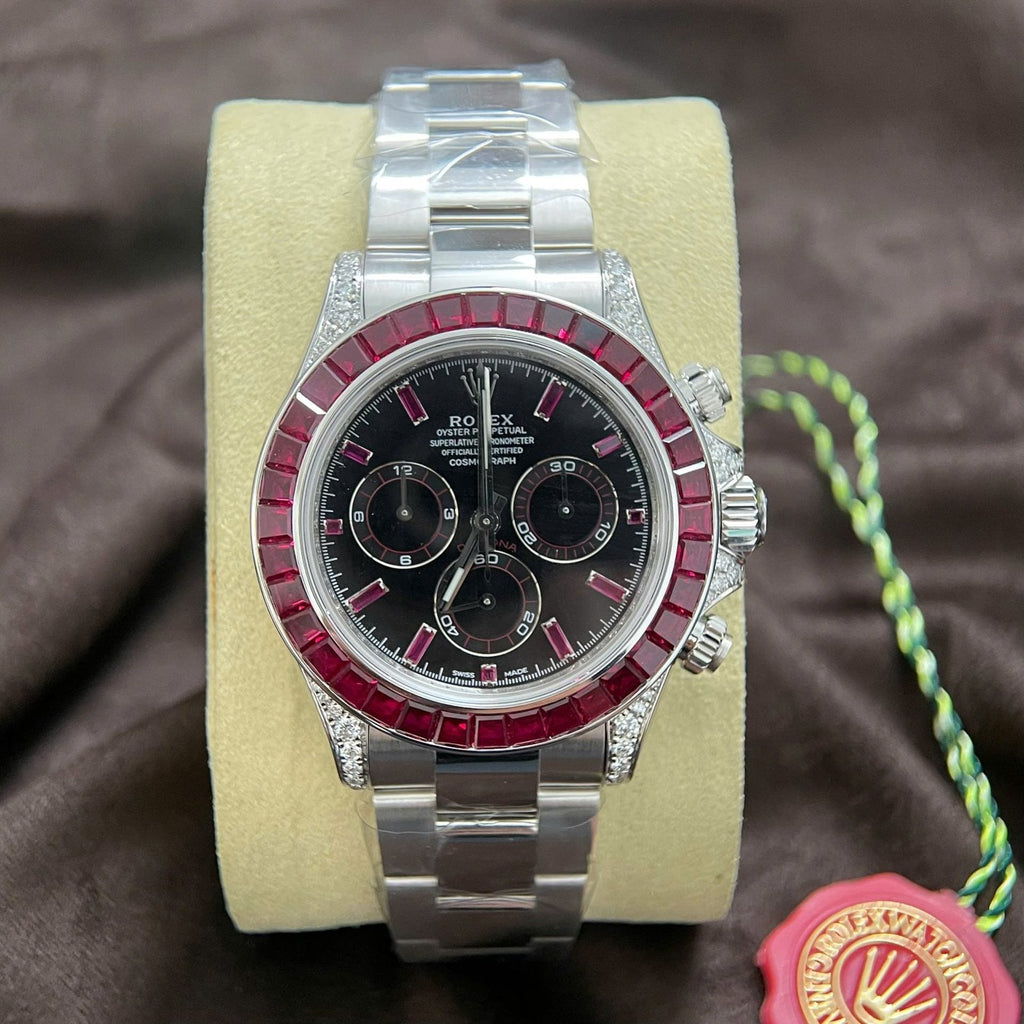 Rolex Daytona 126599TRU Watch 18K Solid Gold + Natural Ruby + Natural Diamonds 40mm