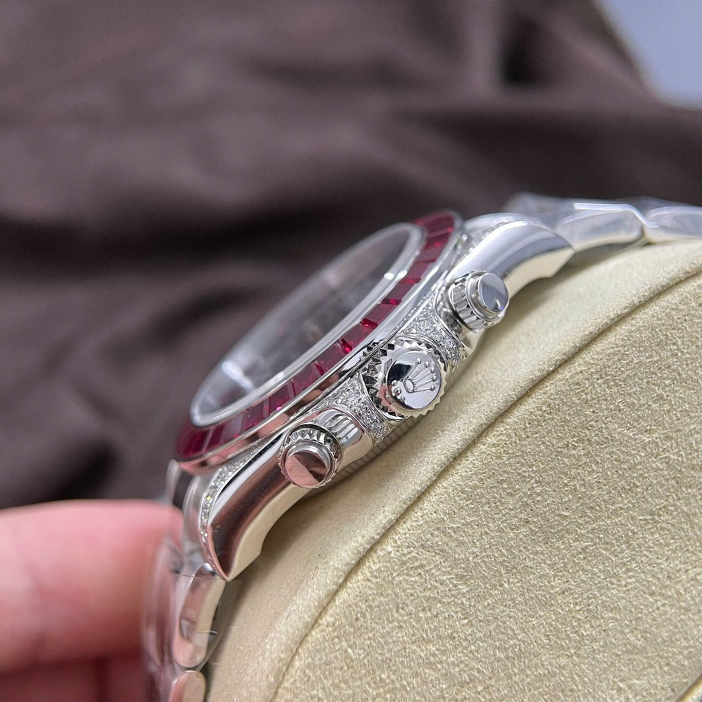 Rolex Daytona 126599TRU Watch 18K Solid Gold + Natural Ruby + Natural Diamonds 40mm