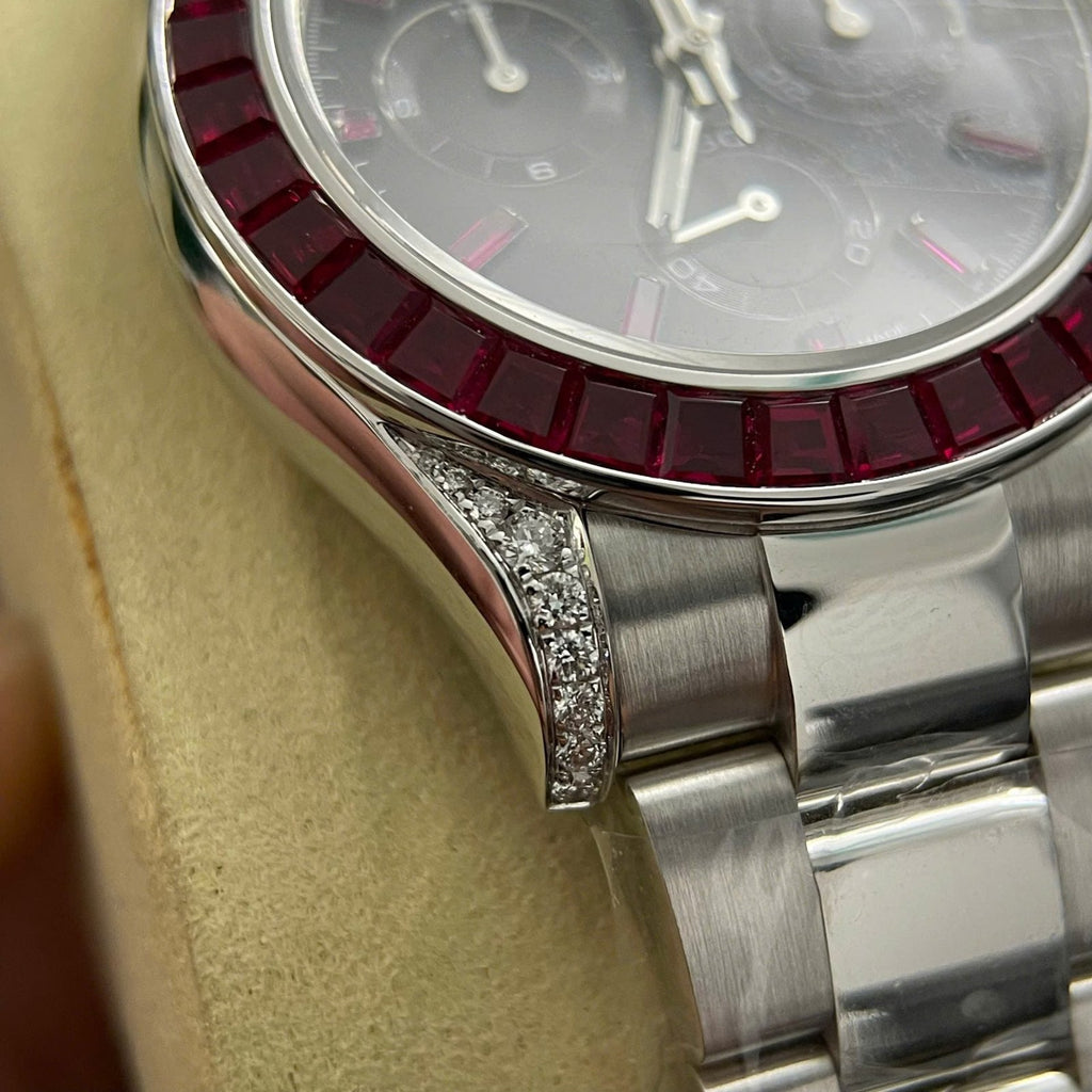 Rolex Daytona 126599TRU Watch 18K Solid Gold + Natural Ruby + Natural Diamonds 40mm