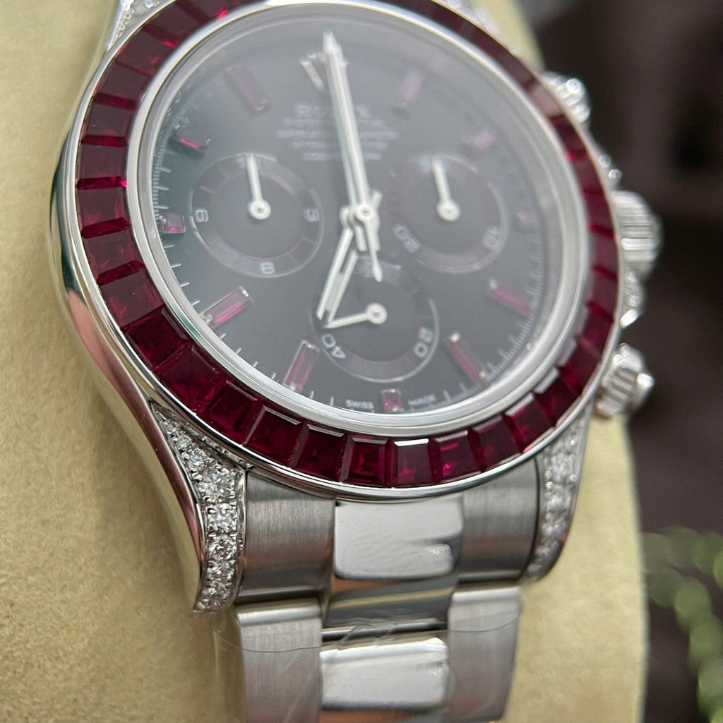 Rolex Daytona 126599TRU Watch 18K Solid Gold + Natural Ruby + Natural Diamonds 40mm