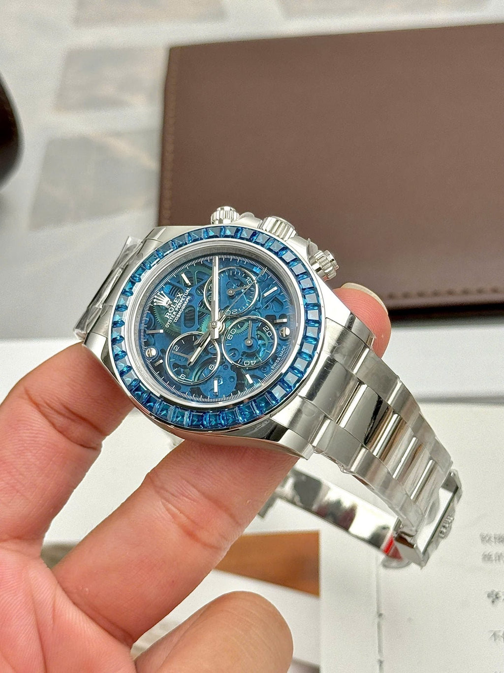 Rolex Daytona Arolla Challenge Blue Watch Dial Skeleton 40mm