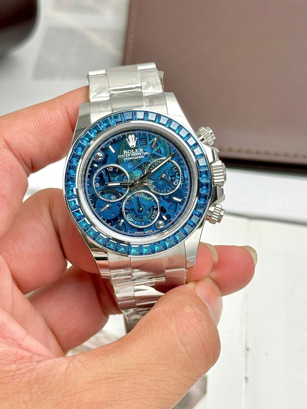 Rolex Daytona Arolla Challenge Blue Watch Dial Skeleton 40mm