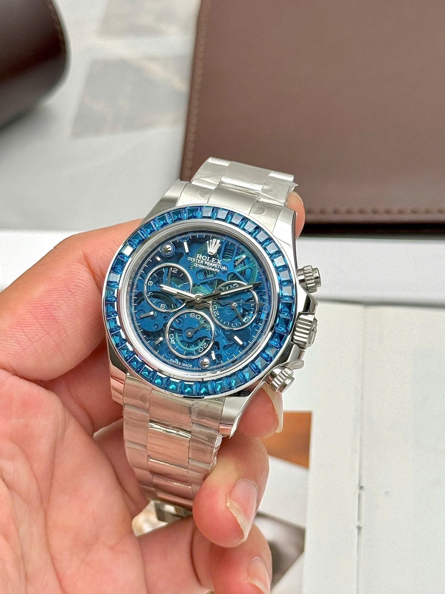 Rolex Daytona Arolla Challenge Blue Watch Dial Skeleton 40mm