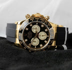 Rolex Daytona Watch 18K Gold Wrapped Movement Calibre 4131 40mm
