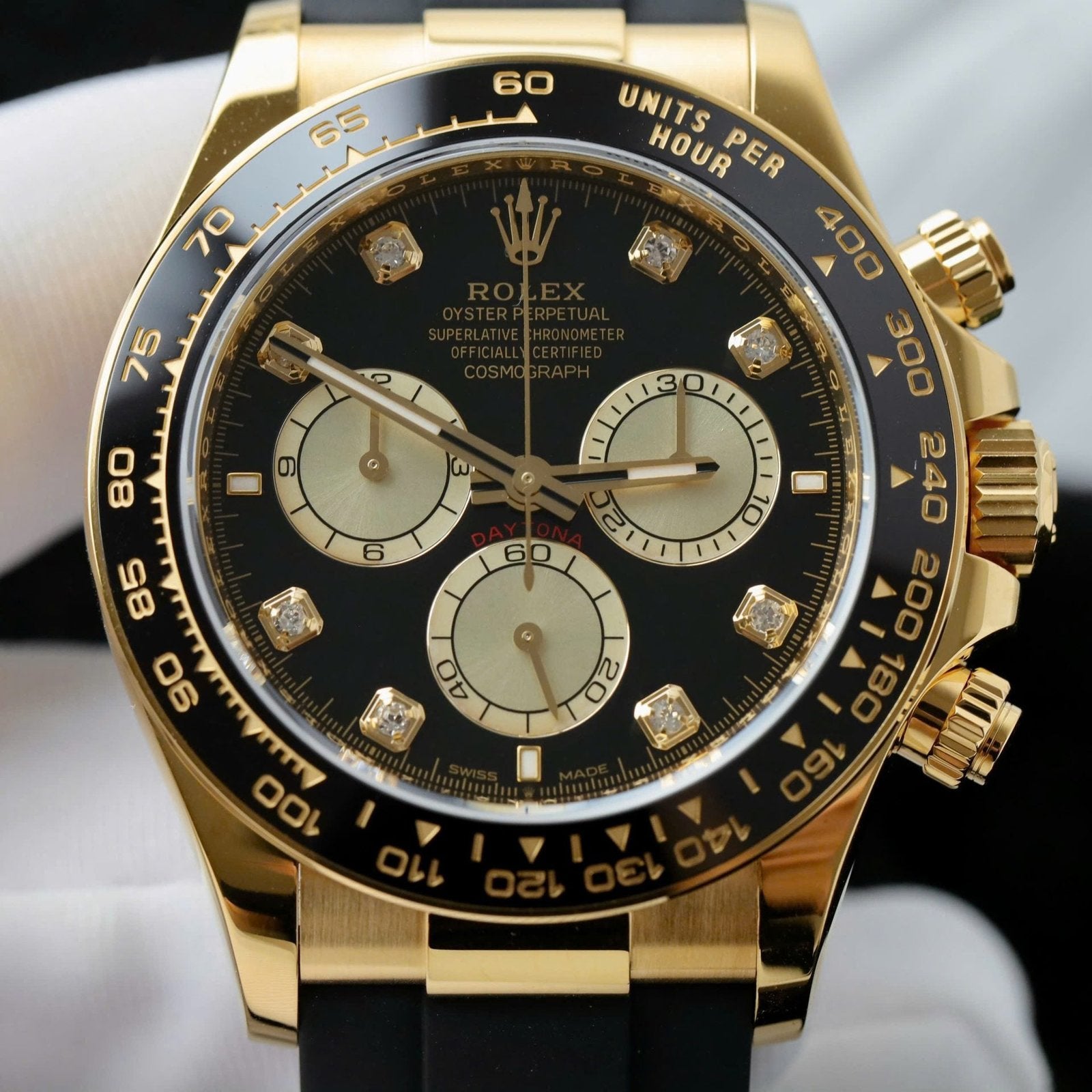 Rolex Daytona Watch 18K Gold Wrapped Movement Calibre 4131 40mm