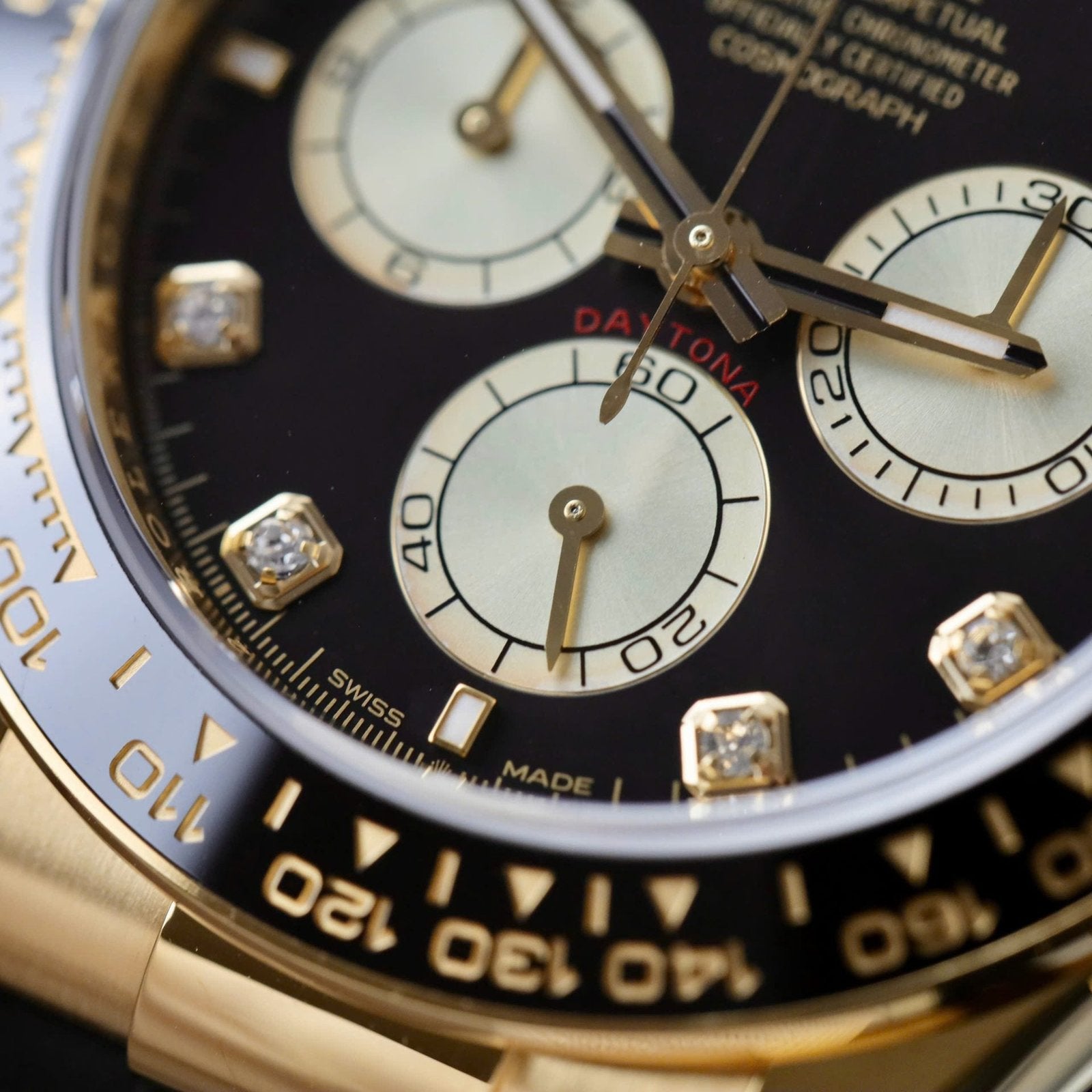 Rolex Daytona Watch 18K Gold Wrapped Movement Calibre 4131 40mm