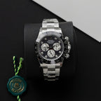 Rolex Daytona Watch Dial Mother Of Pearl Moissanite Diamonds 40mm