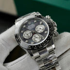 Rolex Daytona Watch Dial Mother Of Pearl Moissanite Diamonds 40mm