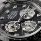 Rolex Daytona Watch Dial Mother Of Pearl Moissanite Diamonds 40mm