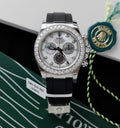 Rolex Daytona Dial MOP Watch Number Pile + Bezel Diamonds Moissanite 40mm