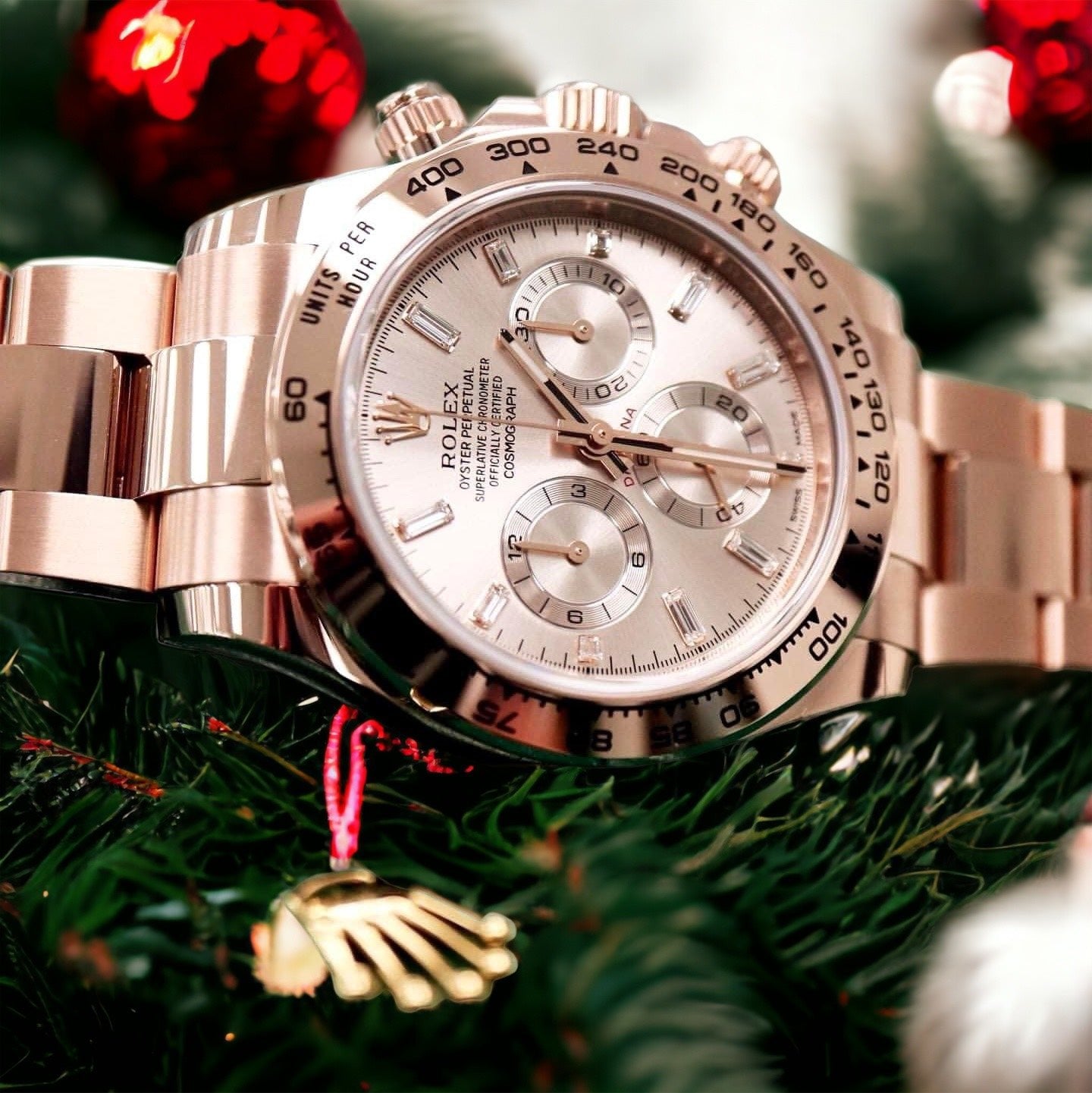 Rolex Daytona 18K Solid Rose Gold Watch 40mm