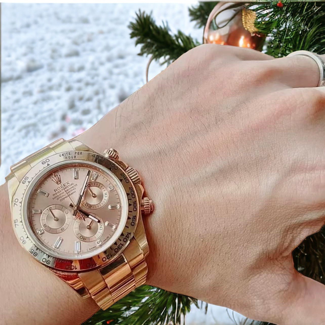 Rolex Daytona 18K Solid Rose Gold Watch 40mm
