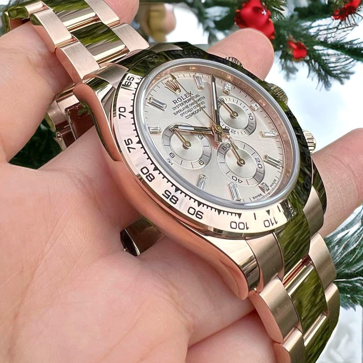 Rolex Daytona 18K Solid Rose Gold Watch 40mm