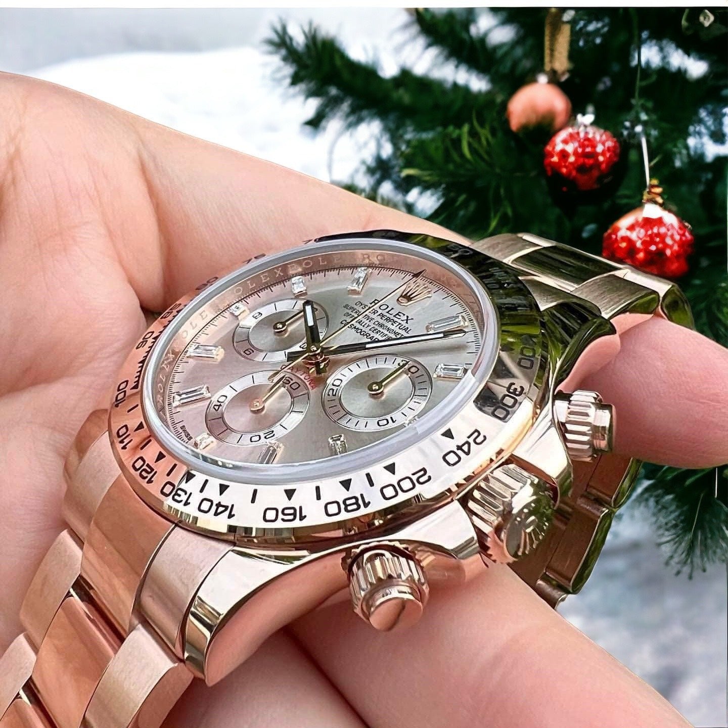 Rolex Daytona 18K Solid Rose Gold Watch 40mm