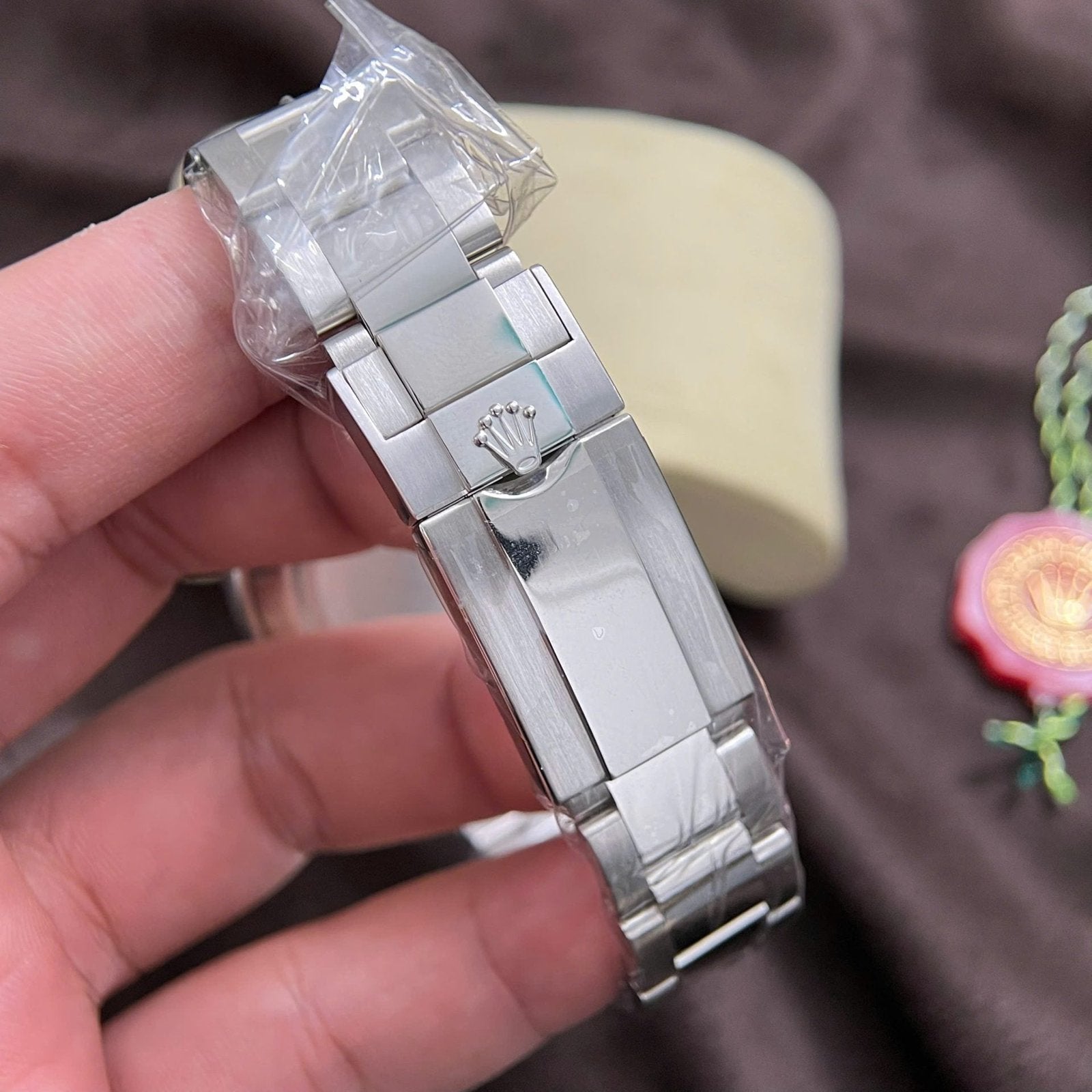 Rolex Daytona Watch 18K Solid White Gold Baguette Diamonds 40mm