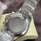 Rolex Daytona Watch 18K Solid White Gold Baguette Diamonds 40mm