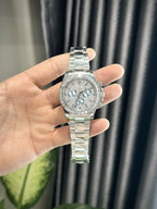 Rolex Watch Daytona Diamonds Moissanite 40mm