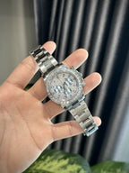 Rolex Watch Daytona Diamonds Moissanite 40mm