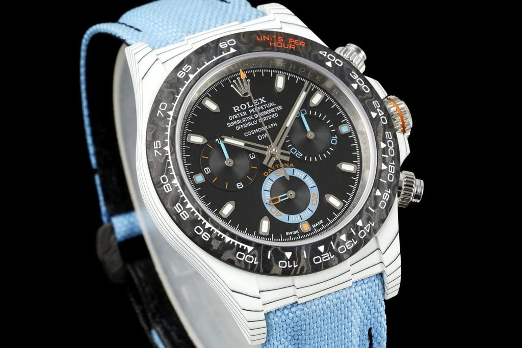 Rolex Daytona Diw Carbo Quartz Bachi Watch 40mm