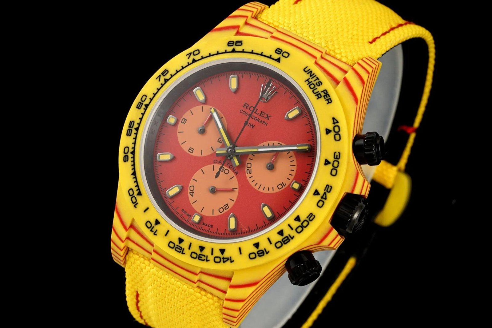 Rolex Daytona Diw Carbon Fiber Volcano Yellow 40mm