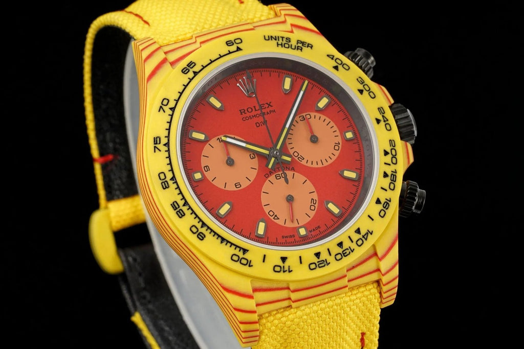 Rolex Daytona Diw Carbon Fiber Volcano Yellow 40mm