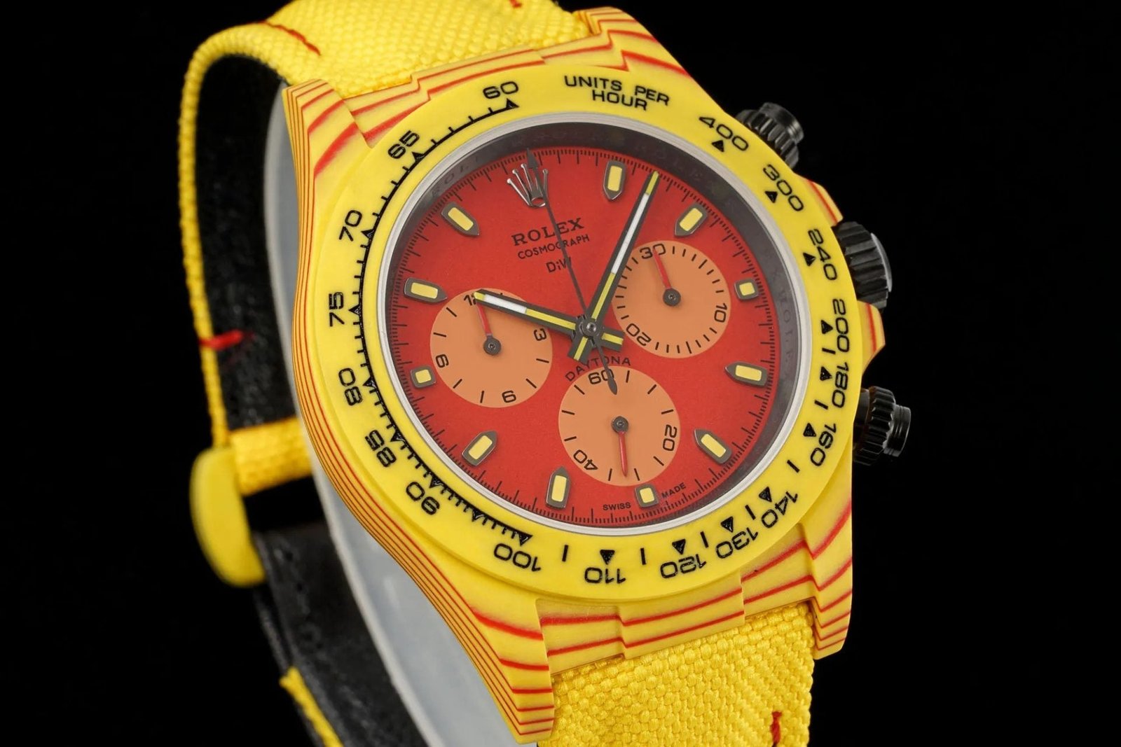Rolex Daytona Diw Carbon Fiber Volcano Yellow 40mm