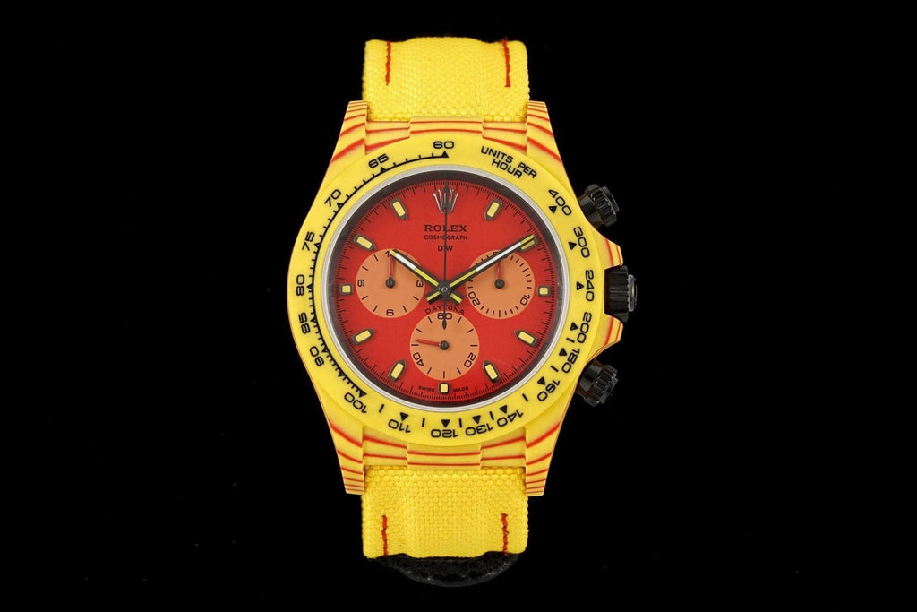 Rolex Daytona Diw Carbon Fiber Volcano Yellow 40mm