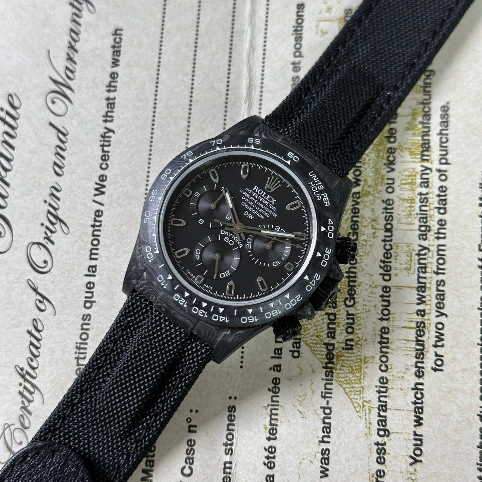 Rolex Daytona Diw Carbon Super Light Watch 40mm