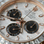 Rolex Daytona Watch 18K Gold Wrapped + Diamonds Moissanite Baguette 40mm