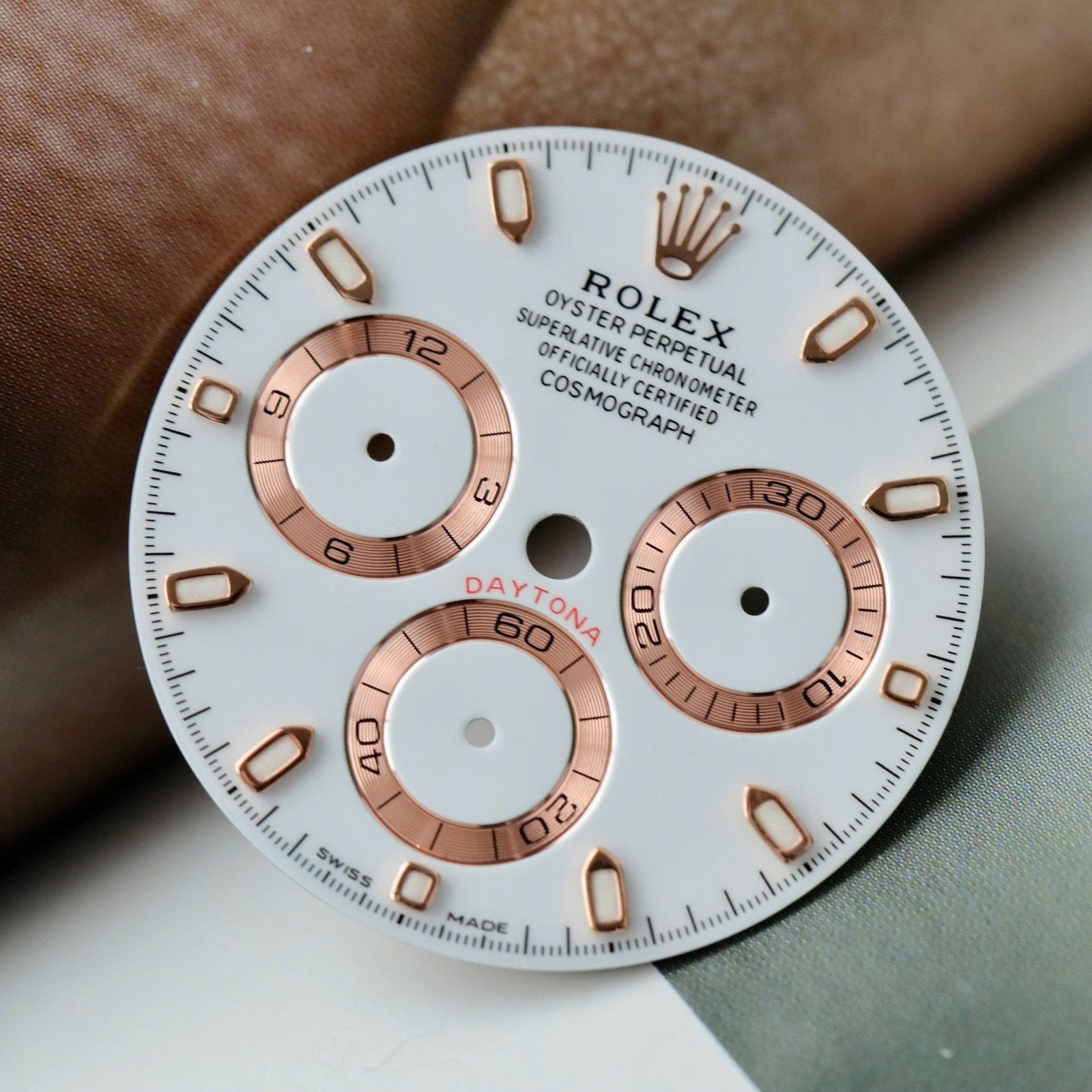 Rolex Daytona Watch 18K Gold Wrapped + Diamonds Moissanite Baguette 40mm