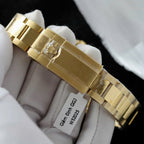 Rolex Daytona Meteorite Dial Watch Gold Wrapped + Moisanite Baguette 40mm