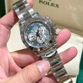 Rolex Daytona Mother Of Pearl And Moissanite Diamonds Dial Watch 40mm