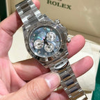 Rolex Daytona Mother Of Pearl And Moissanite Diamonds Dial Watch 40mm