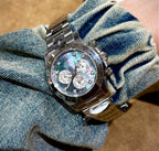 Rolex Daytona Mother Of Pearl And Moissanite Diamonds Dial Watch 40mm