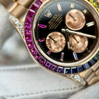 Rolex Daytona Rainbow 116595RBOW Watch Gold Wrapped Moissanite Diamond 40mm