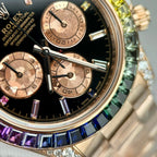 Rolex Daytona Rainbow 116595RBOW Watch Gold Wrapped Moissanite Diamond 40mm