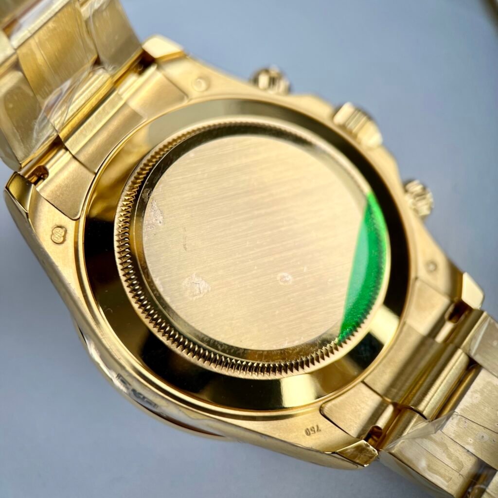 Rolex Watch Daytona Rainbow Gold Wrapped And Moissanite Diamond 40mm