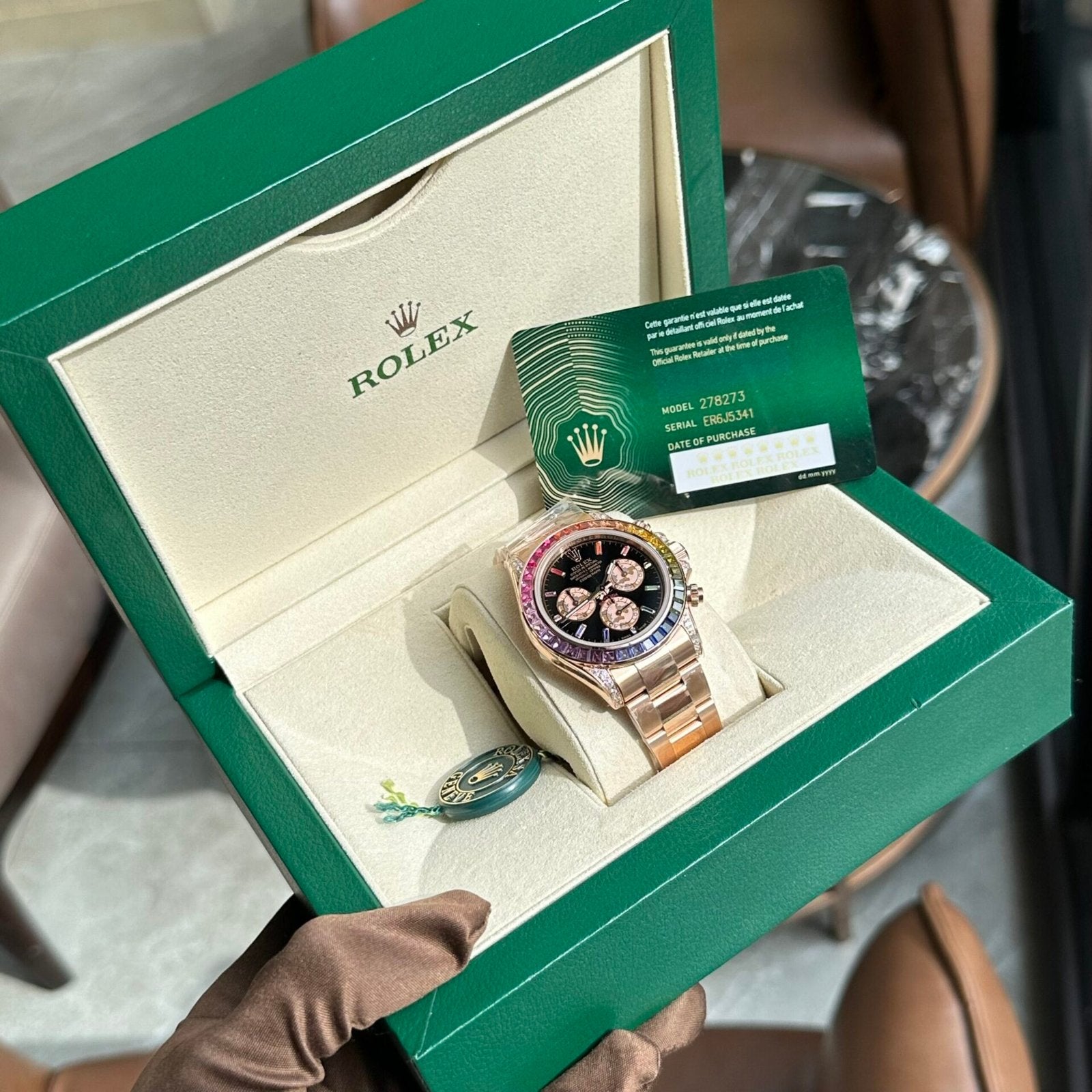 Rolex  Watch Daytona Rainbow Black Dial 40mm