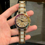 Rolex Daytona Rainbow Watch With Full Diamonds 40mm