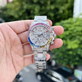 Rolex Daytona Rainbow Watch With Full Stone Dial 40mm