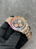 Rolex Daytona Rainbow M116595R 18K Solid Gold And Gemstones 40mm