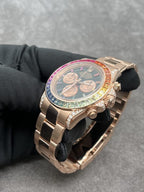 Rolex Daytona Rainbow M116595R 18K Solid Gold And Gemstones 40mm
