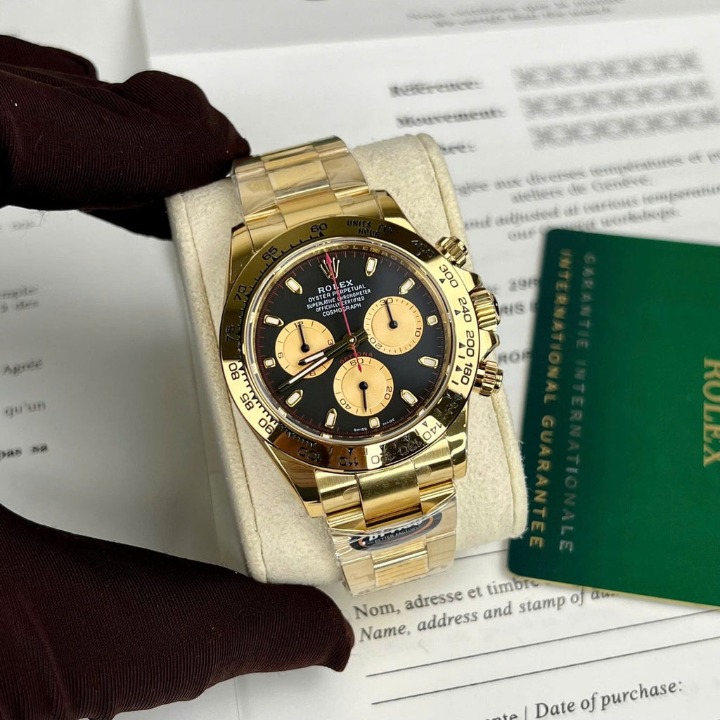 Rolex Daytona 11 Watch Black Dial 40mm