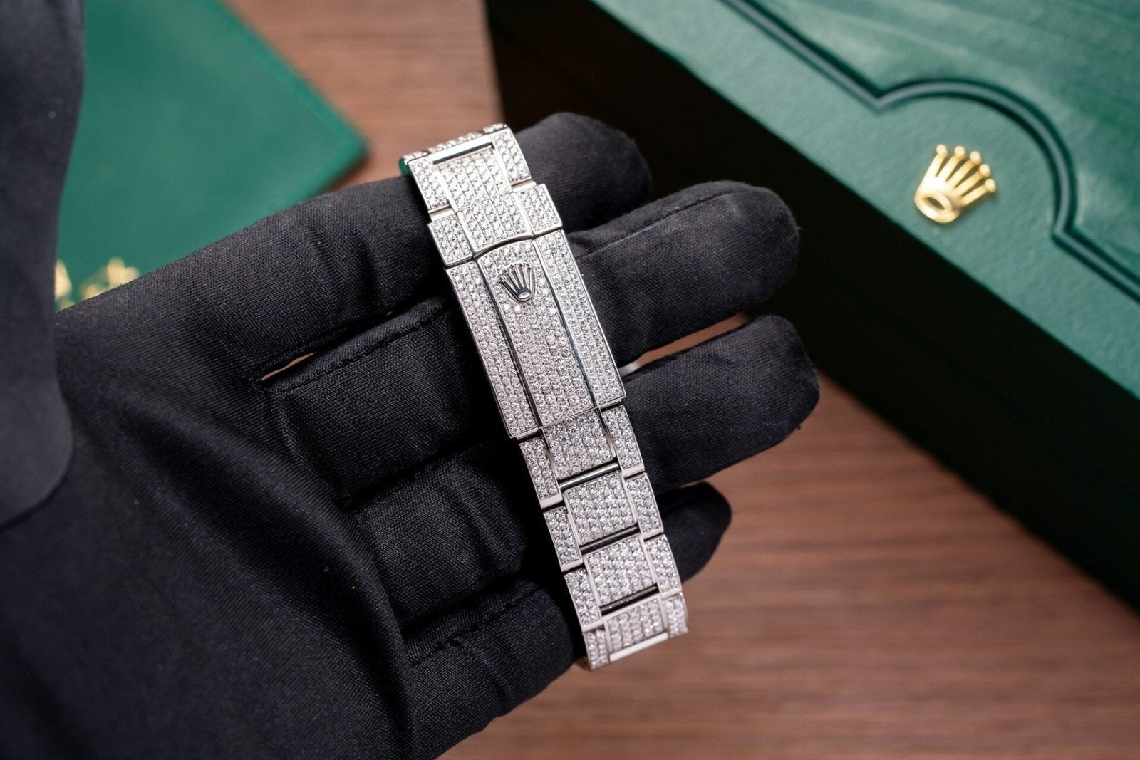 Rolex Watch With Moissanite Diamond Hong Kong 41mm