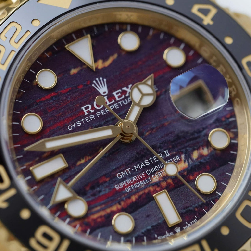 Rolex 126718GRNR Watch Tiger Eye Stone Dial 40mm