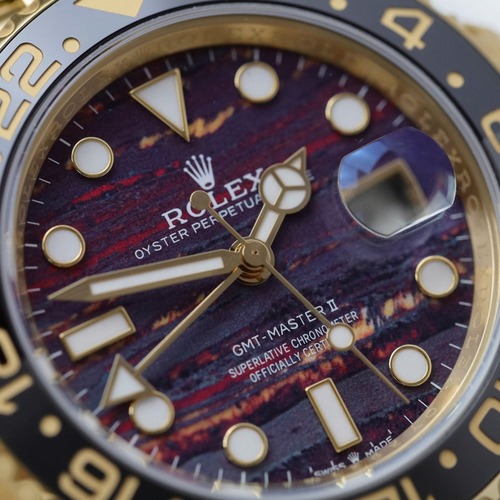 Rolex 126718GRNR Watch Tiger Eye Stone Dial 40mm
