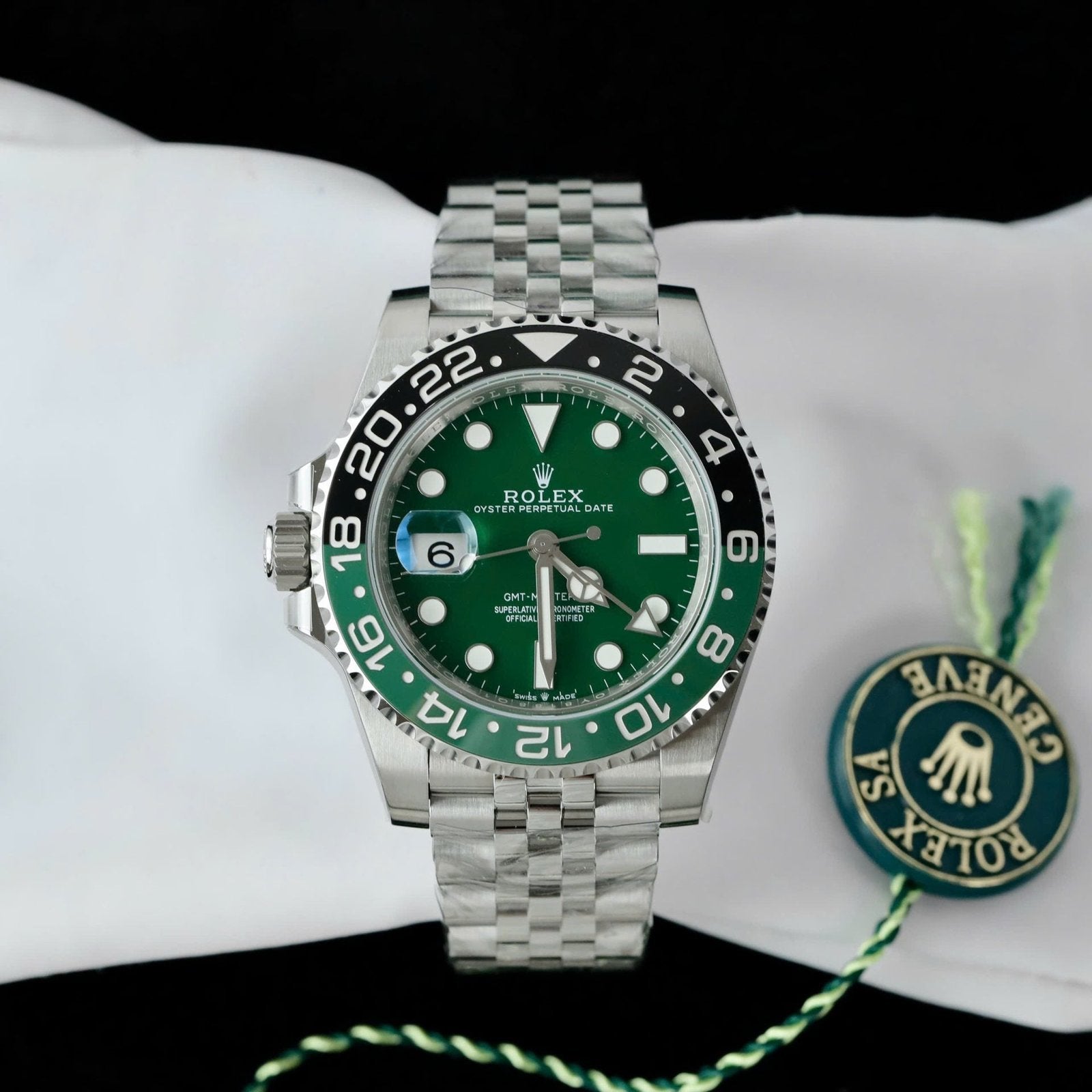 Rolex 126729VTNR Watch Green Dial Jubilee Strap 40mm