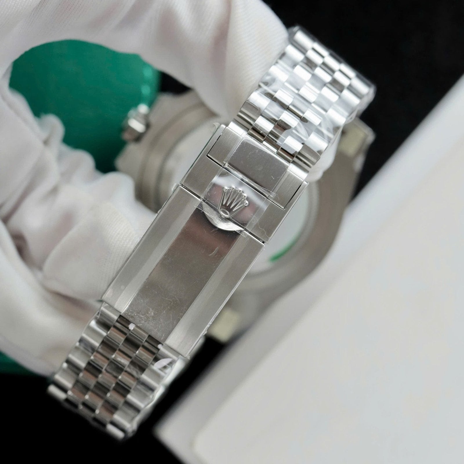 Rolex 126729VTNR Watch Green Dial Jubilee Strap 40mm