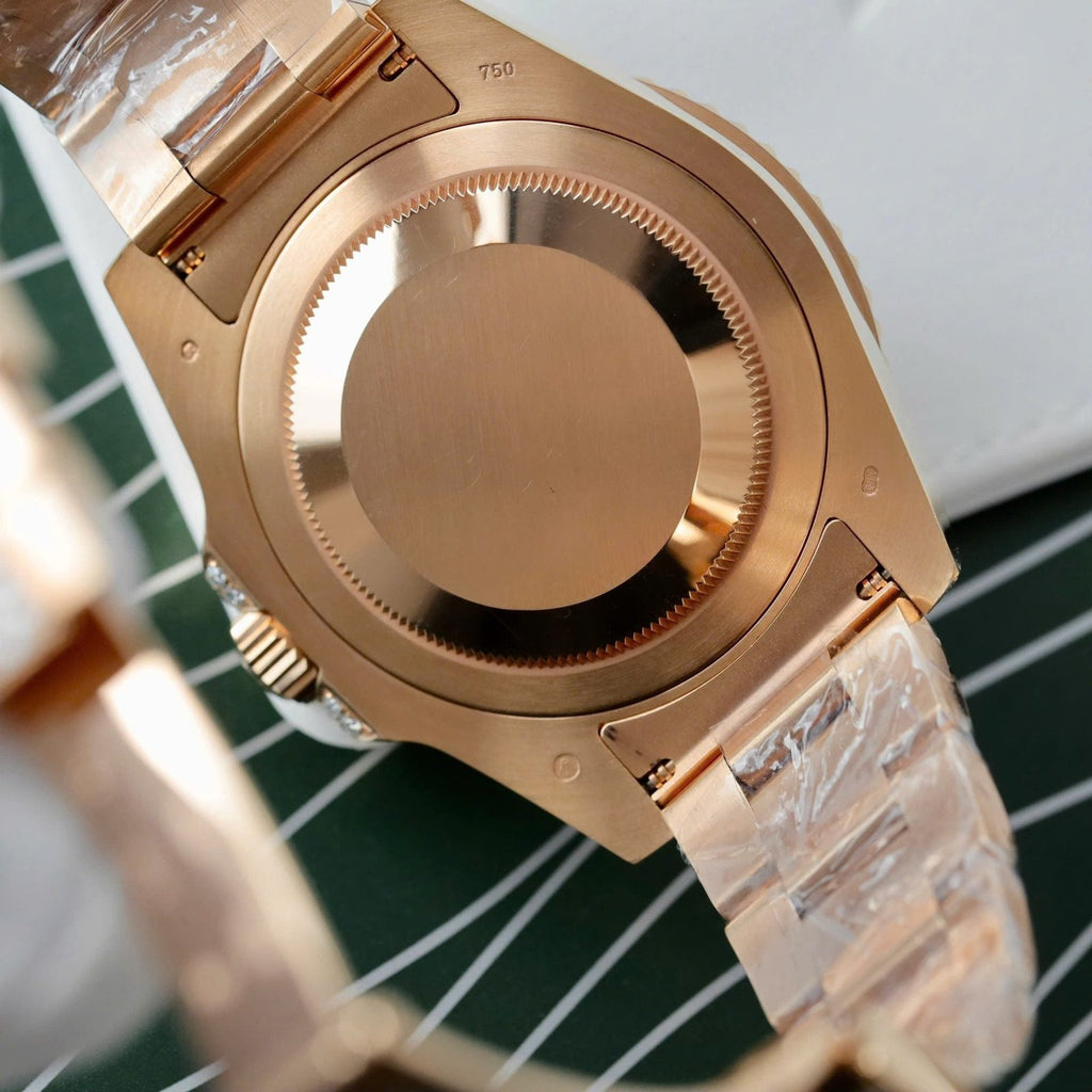 Rolex 126755 Gold Wrapped Moissanite Sapphire Watch 40mm