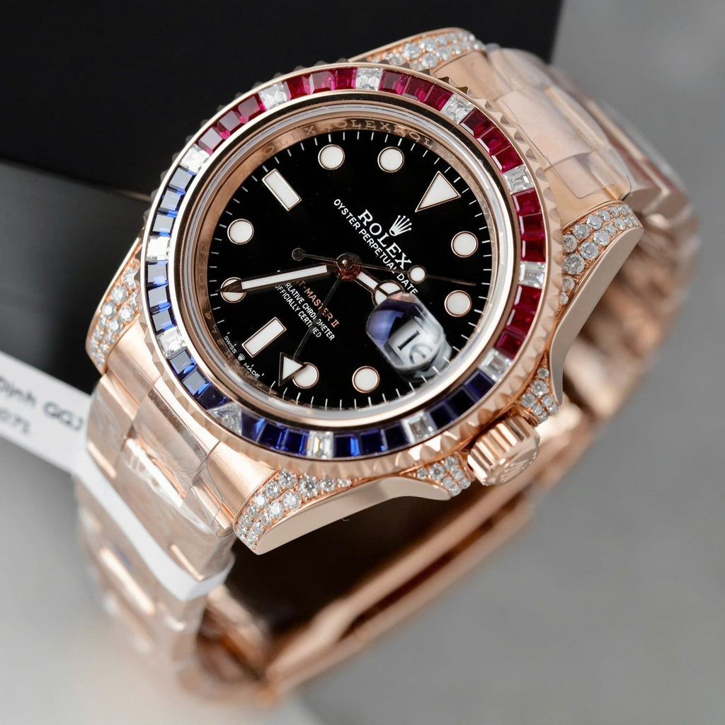 Rolex 126755 Watch Gold Wrapped Moissanite 41mm